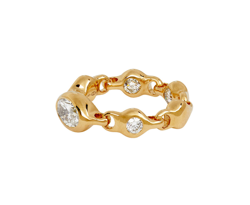Oval Diamond Supernova Ring