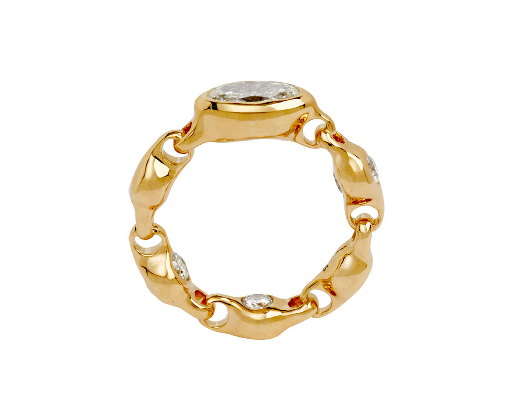 Oval Diamond Supernova Ring