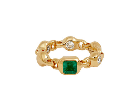 Emerald Supernova Ring