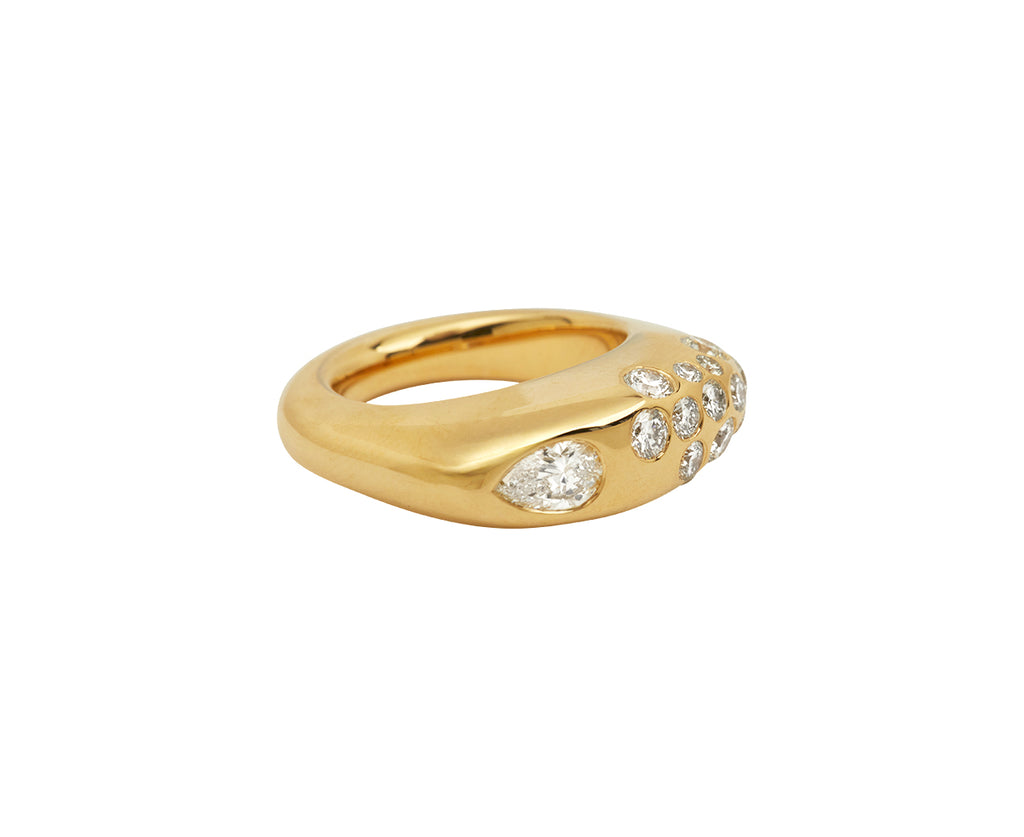 Pear Diamond Dowry Ring