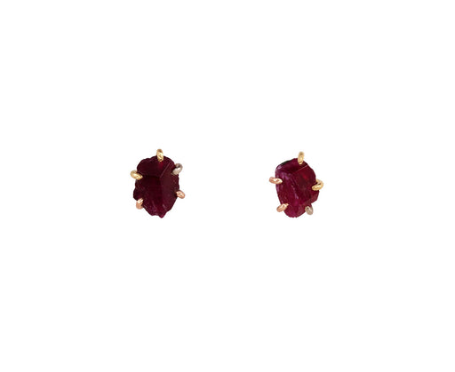 Variance Objects Large Ruby Stud Earrings