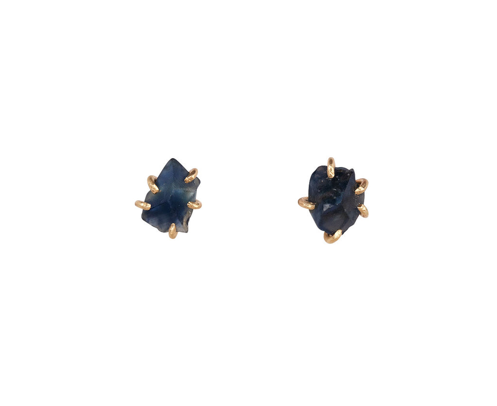 Variance Objects Blue Sapphire Stud Earrings