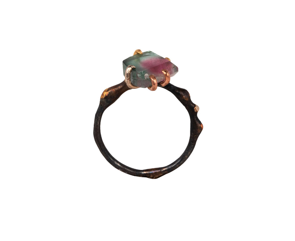 Variance Objects Watermelon Tourmaline Ring - Top View