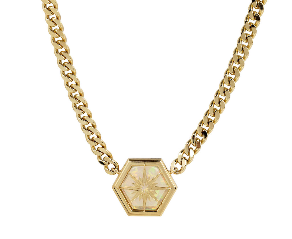 Astrea Opal Hex Necklace