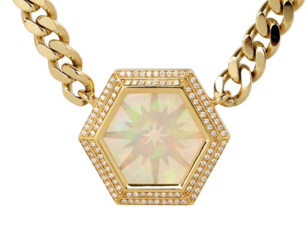 Astrea Opal Hex Necklace