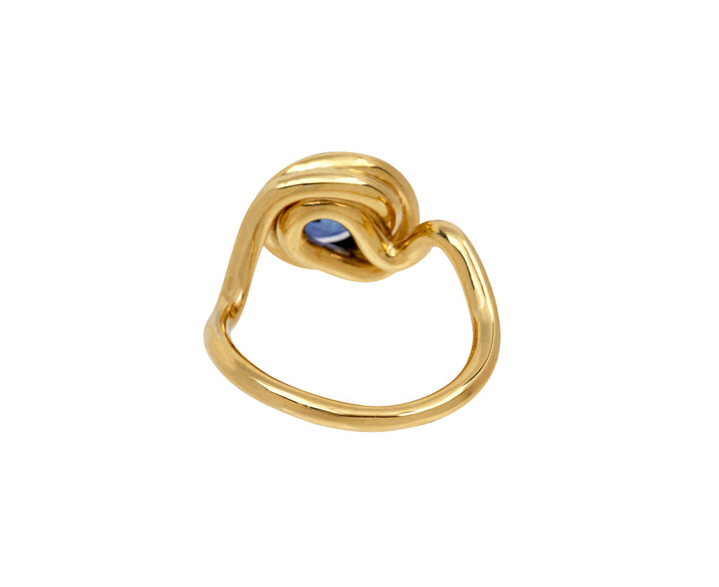 Round Blue Sapphire Ring