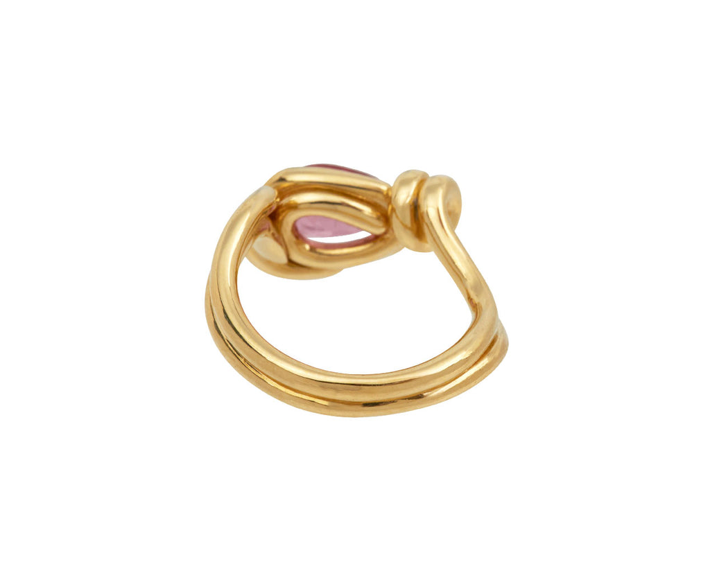 Pear Shaped Pink Spinel Ring