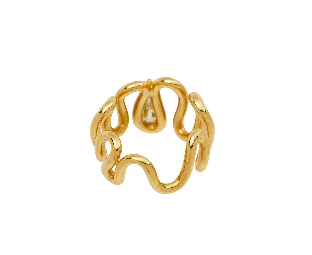 Pear Shaped Diamond Wave Band
