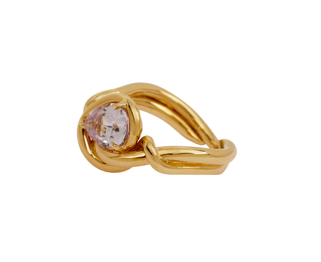 Pear Shaped Lavender Spinel Ring