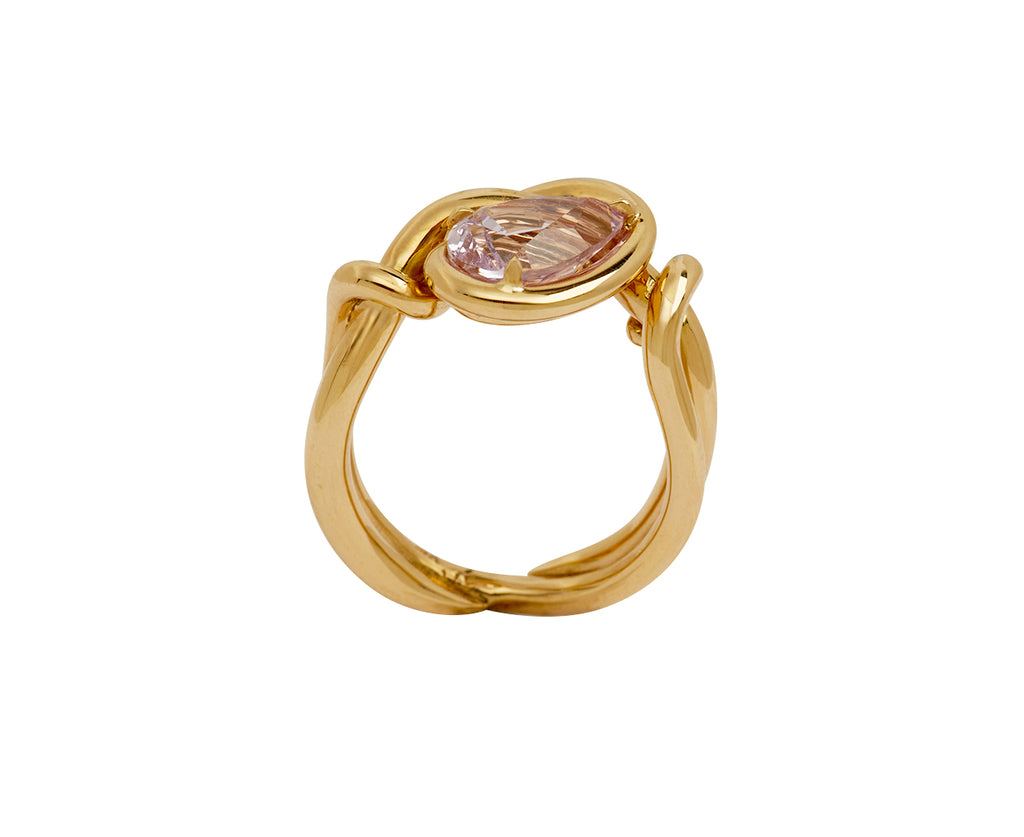 Pear Shaped Lavender Spinel Ring
