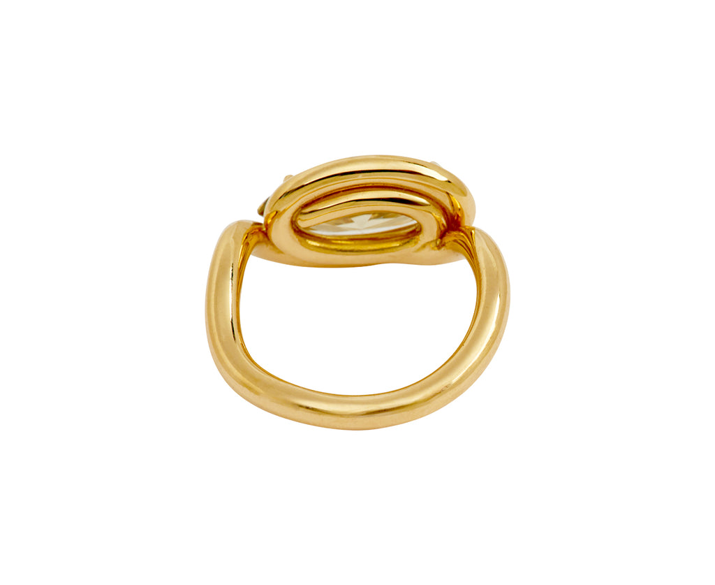 Marquise Fancy Deep Brown Yellow Diamond Ring