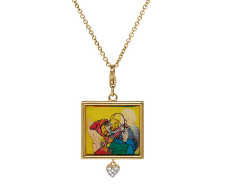 Vintage VariVue Red Riding Hood Necklace