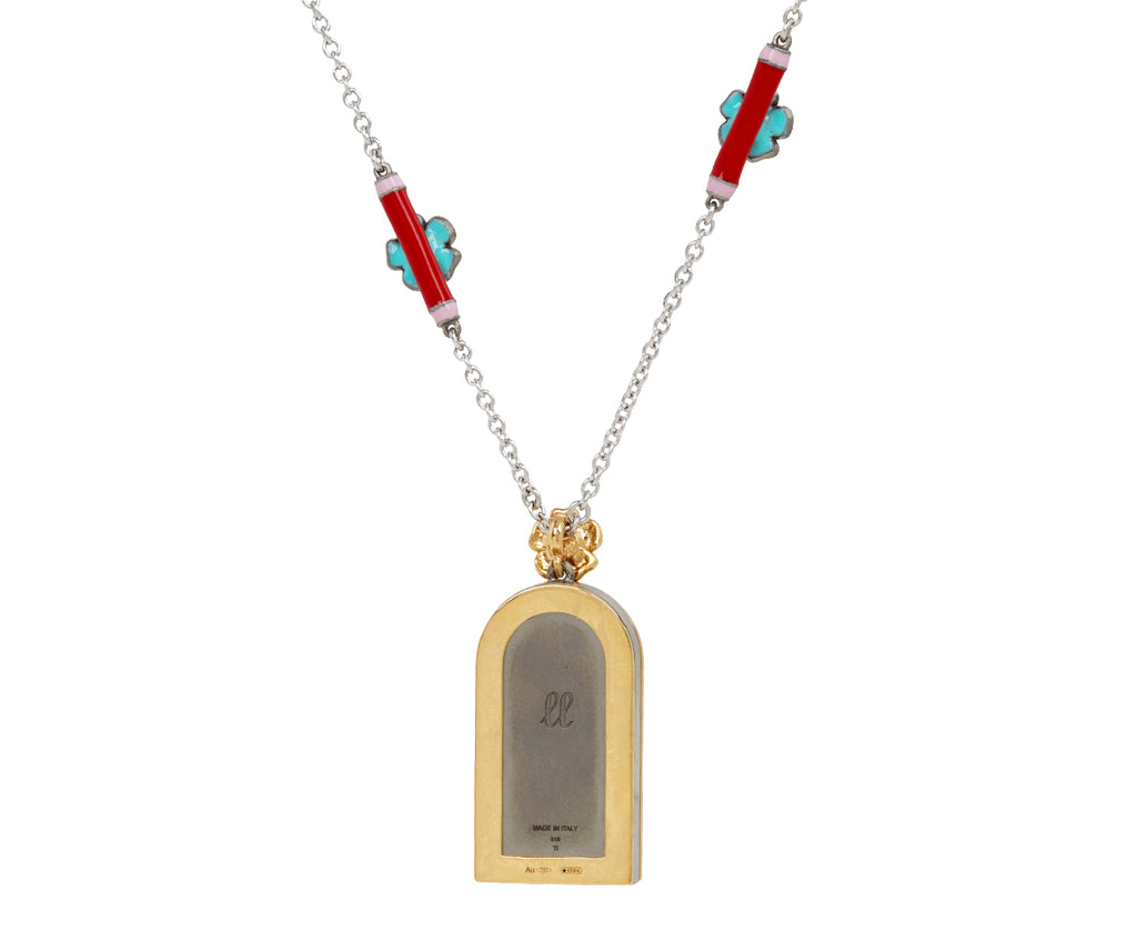 Keep Dancing Ladybug Pendant Necklace