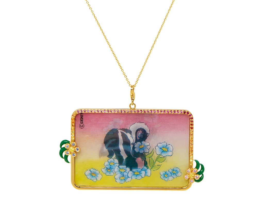 Abracadabra Luxe Blue Flower Necklace