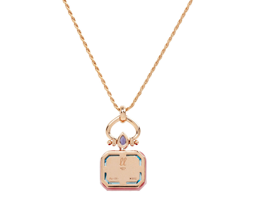 Blue Topaz Love Handles Necklace