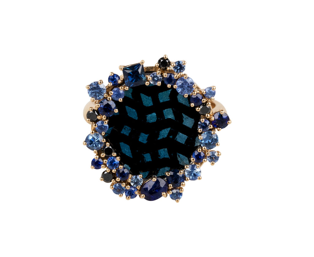 Francesca Villa Blue Twiggy Ring