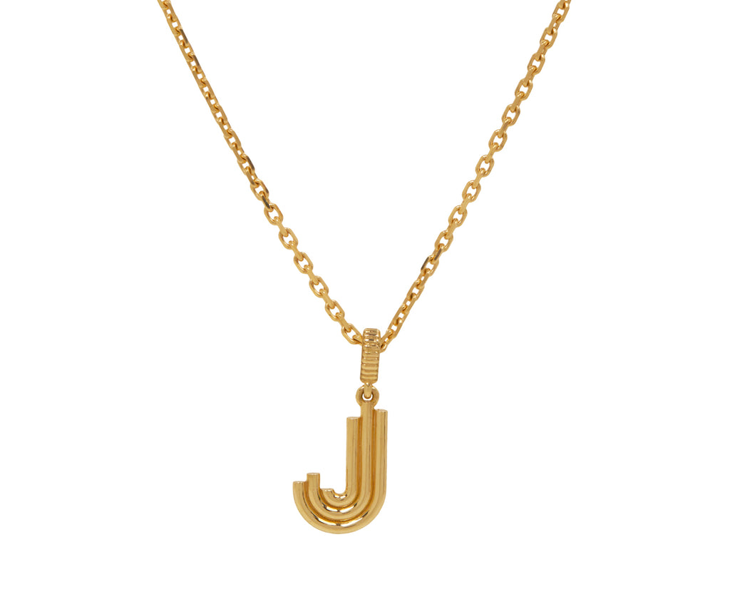 Alpha Edge Letter 'J' Pendant ONLY