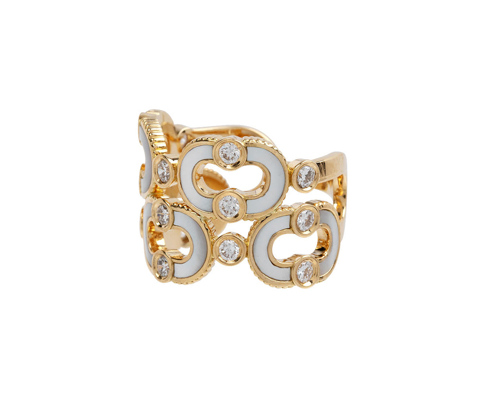 Viltier Double Mother-of-Pearl Magnetic Ring Side