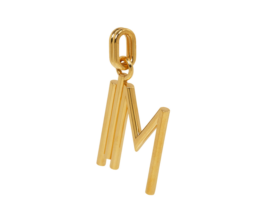 Extra Large Alpha Edge 'M' Letter Pendant ONLY