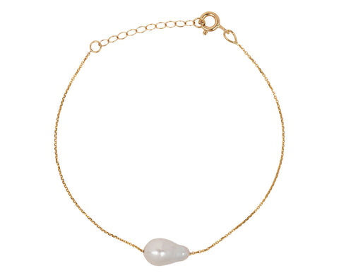 White/Space Pearl Baby Baroque Bracelet