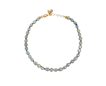 White/Space Silver Pearl Dario Bracelet