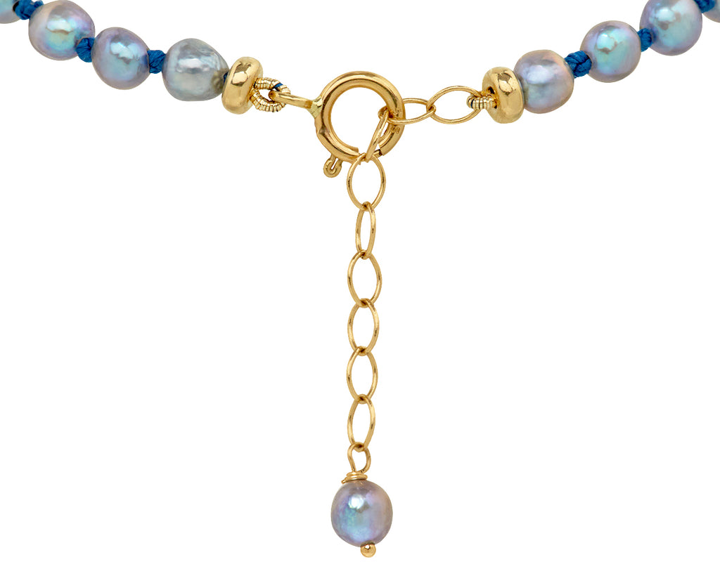 Bleu Pearl and Diamond Dario Bracelet