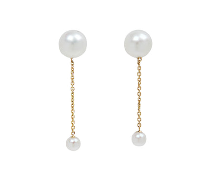 White/SpaceBaby Pearl Drop Earrings