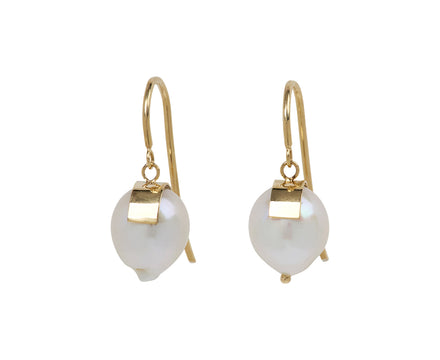White/Space Aalto Baroque Pearl Drop Earrings