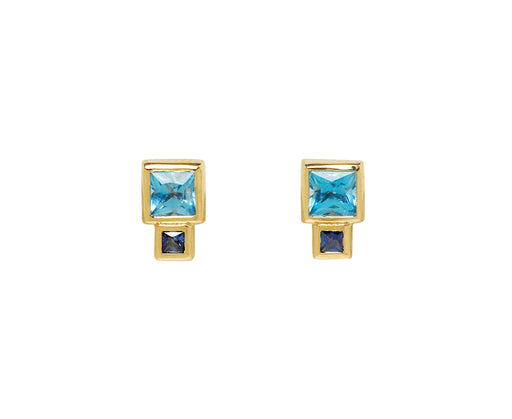 Bruta Bleu Stud Earrings
