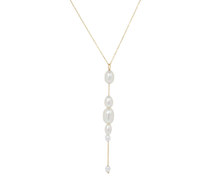 White/Space Palazzo White Pearl Necklace