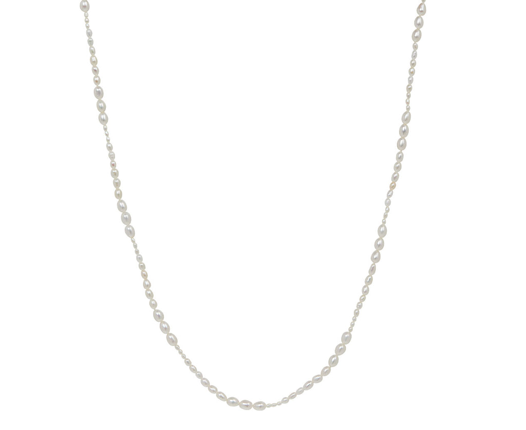 White/Space White Pearl Dario Opera Necklace