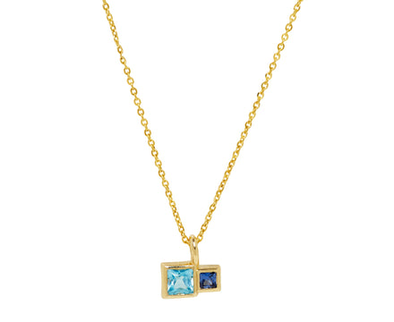 White/Space Savoye Bleu Pendant Necklace