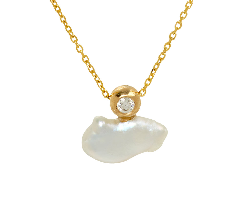 White/Space Celeste Lagniappe Necklace - Closeup