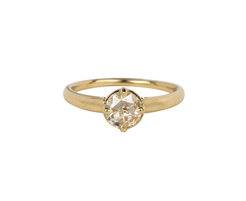Round Diamond Cathedral Solitaire