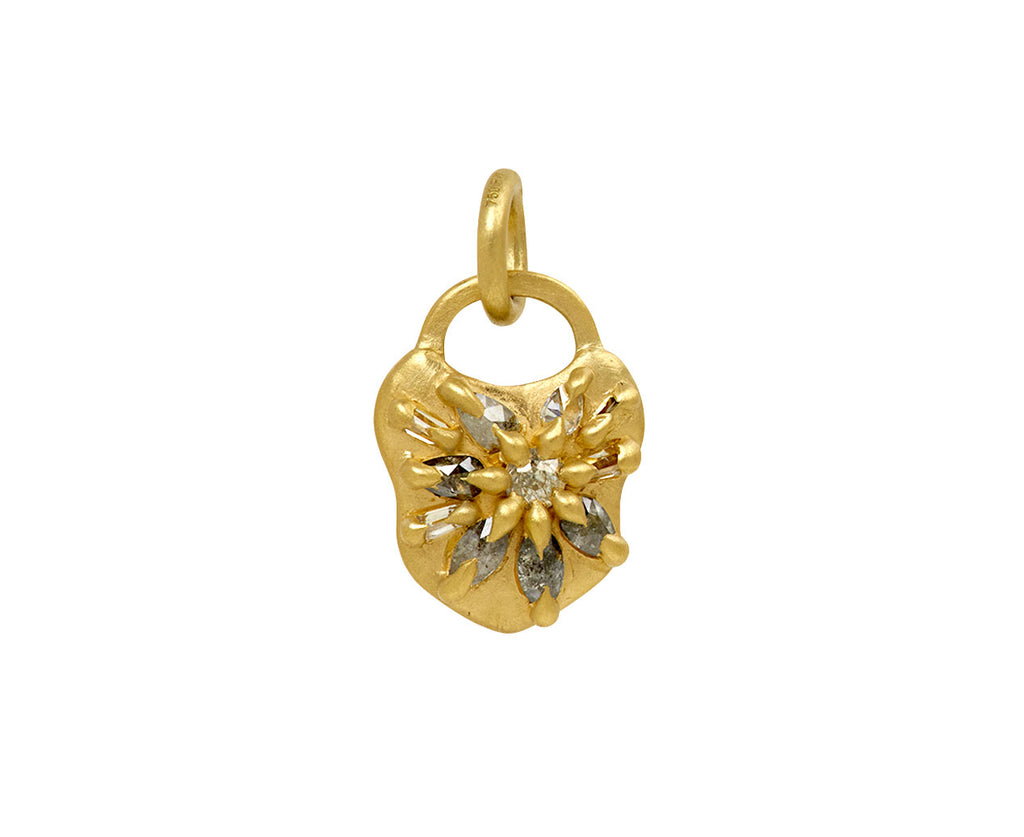 Gray Diamond Fantasie Padlock Charm Pendant ONLY - TWISTonline 