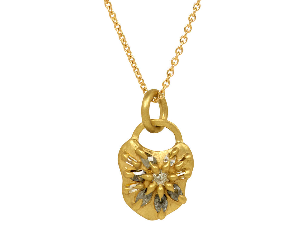 Gray Diamond Fantasie Padlock Charm Pendant ONLY - TWISTonline 