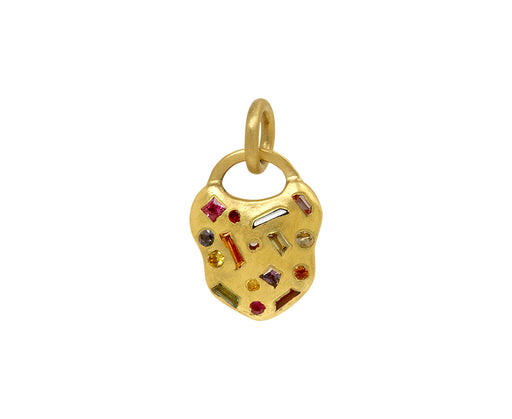 Rainbow Confetti Padlock Pendant ONLY - TWISTonline 