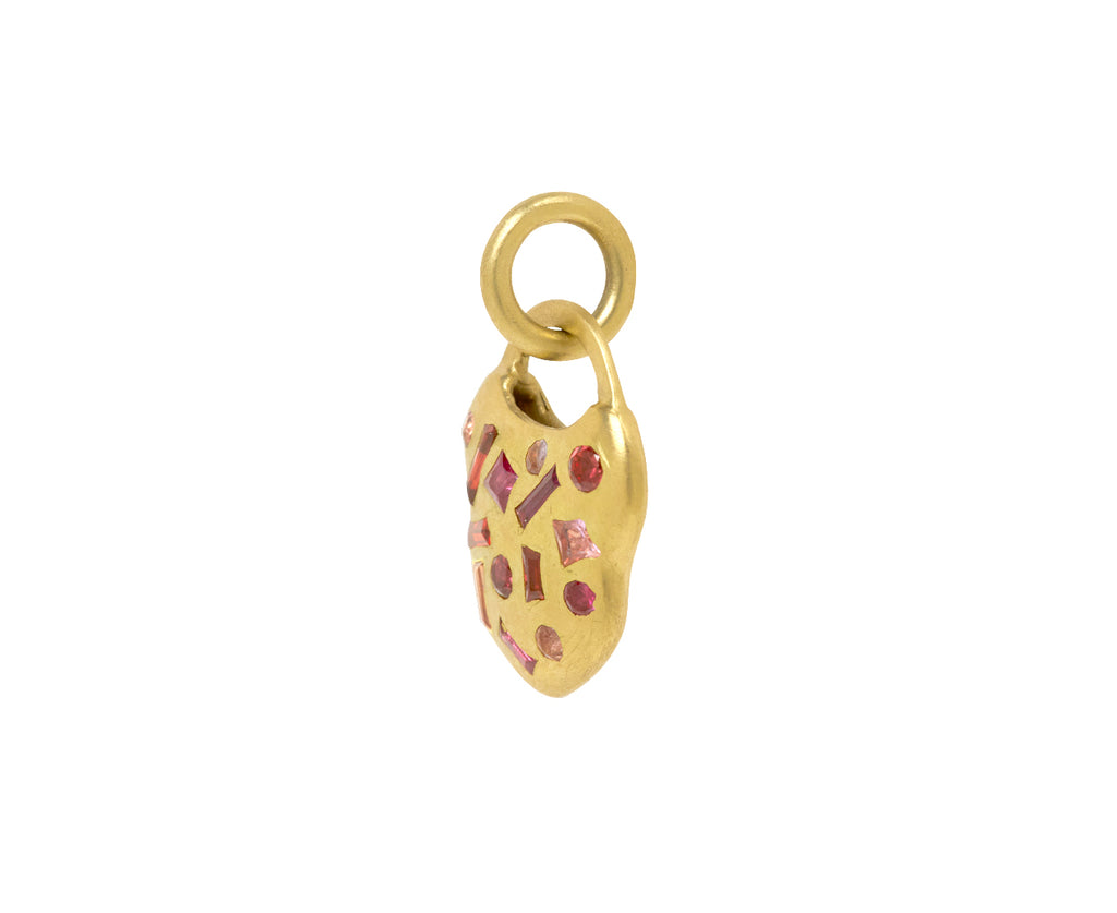 Plum Blossom Confetti Padlock Pendant ONLY