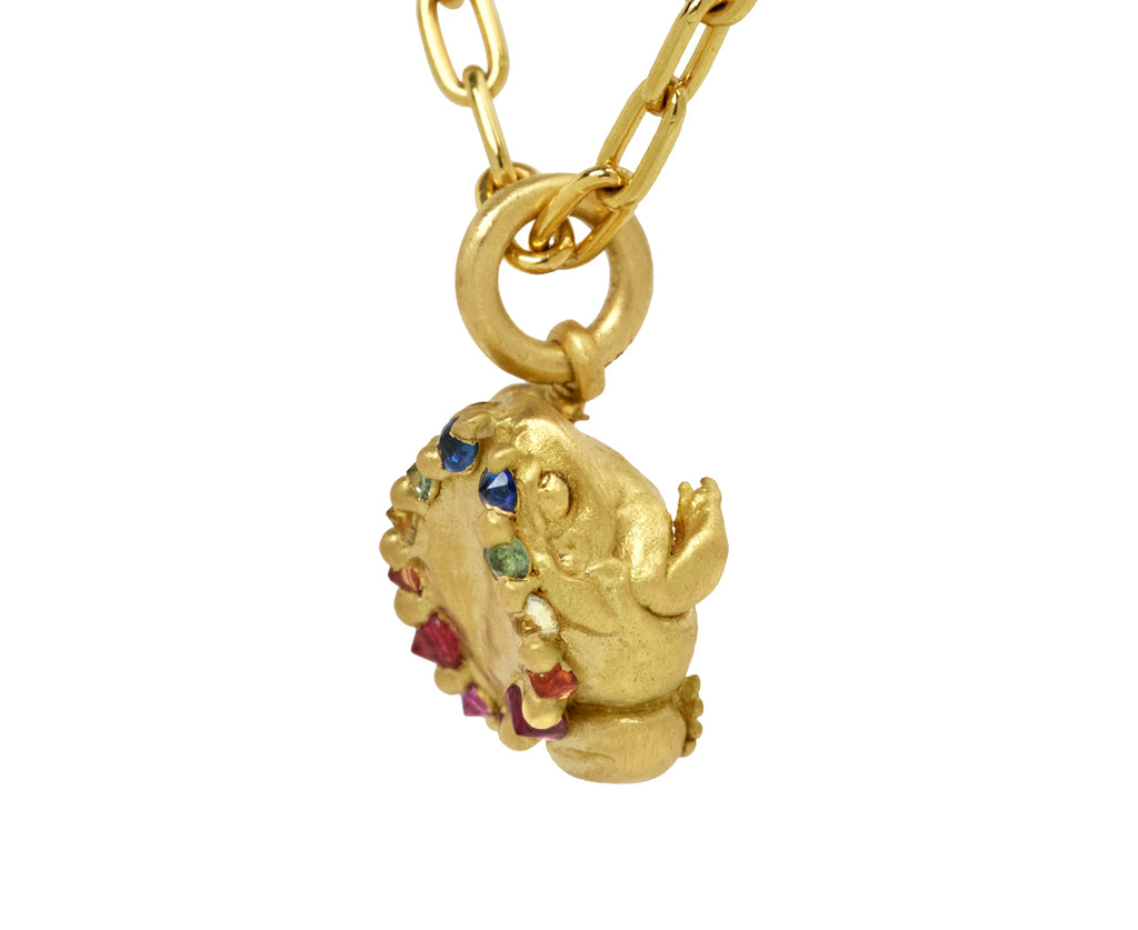 Small Rainbow Toad Charm Pendant ONLY