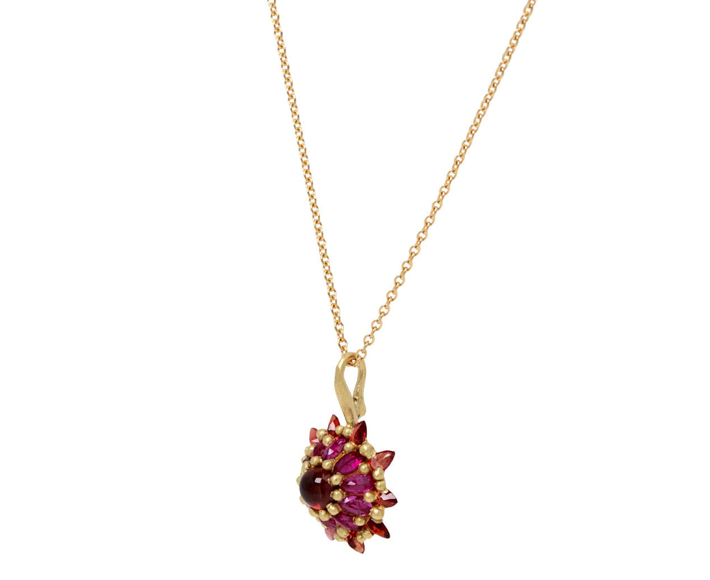 Gateaux Cluster Sapphire Pendant necklace