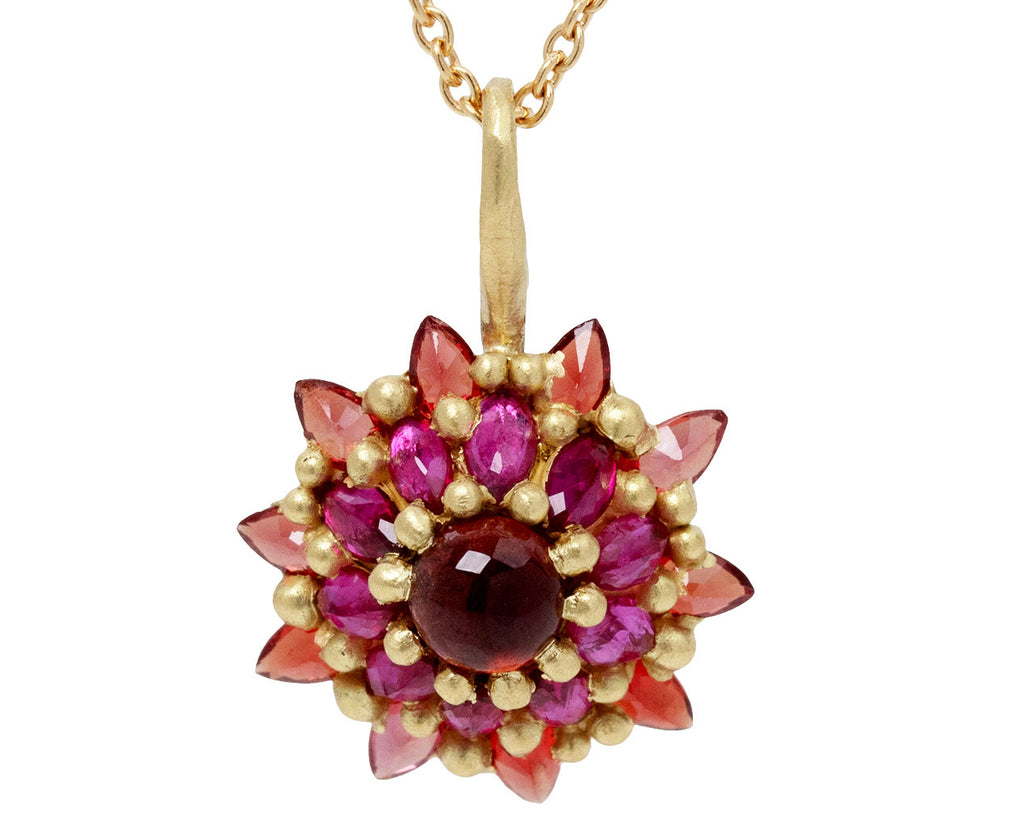 Gateaux Cluster Sapphire Pendant necklace