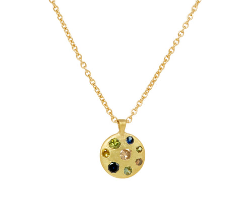 Polly Wales Medium Cypress Celeste Necklace