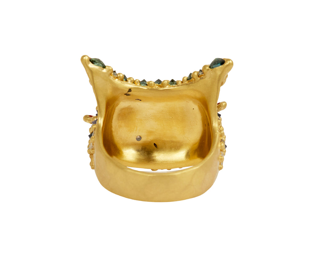 Rainbow Athene Owl Ring