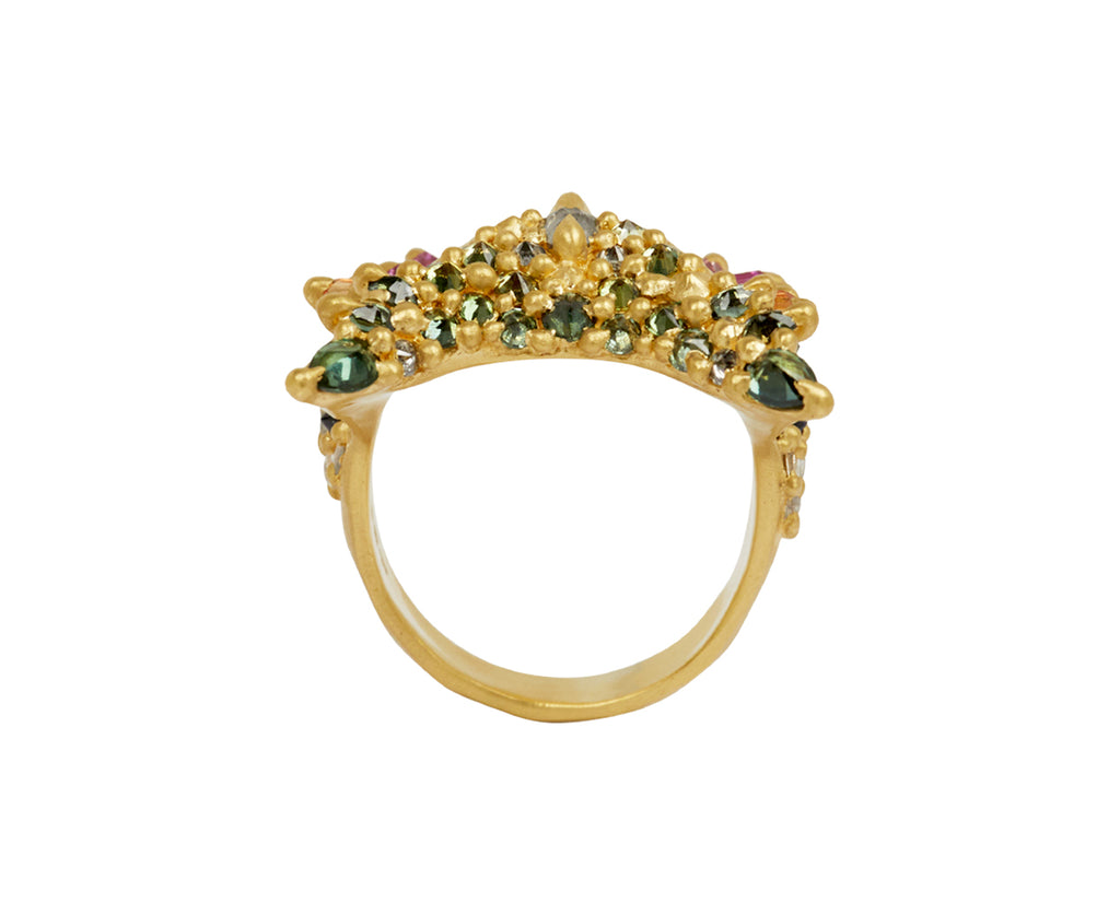 Rainbow Athene Owl Ring