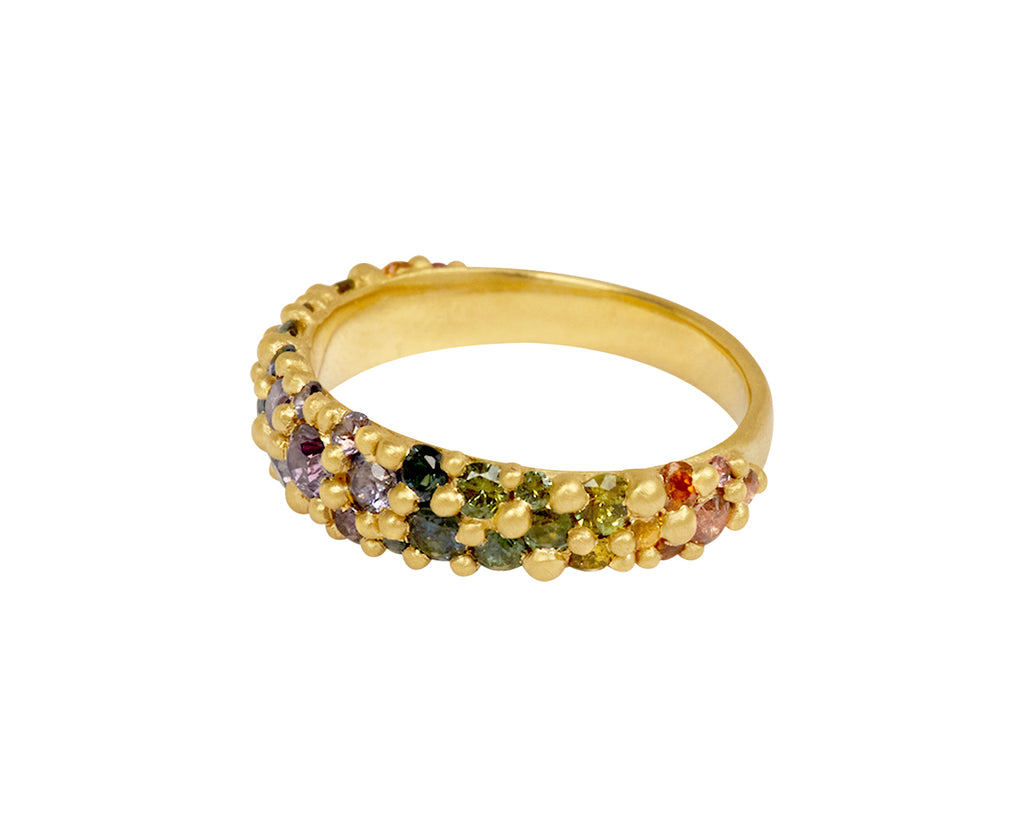 Narrow Blossom Crush River Ring