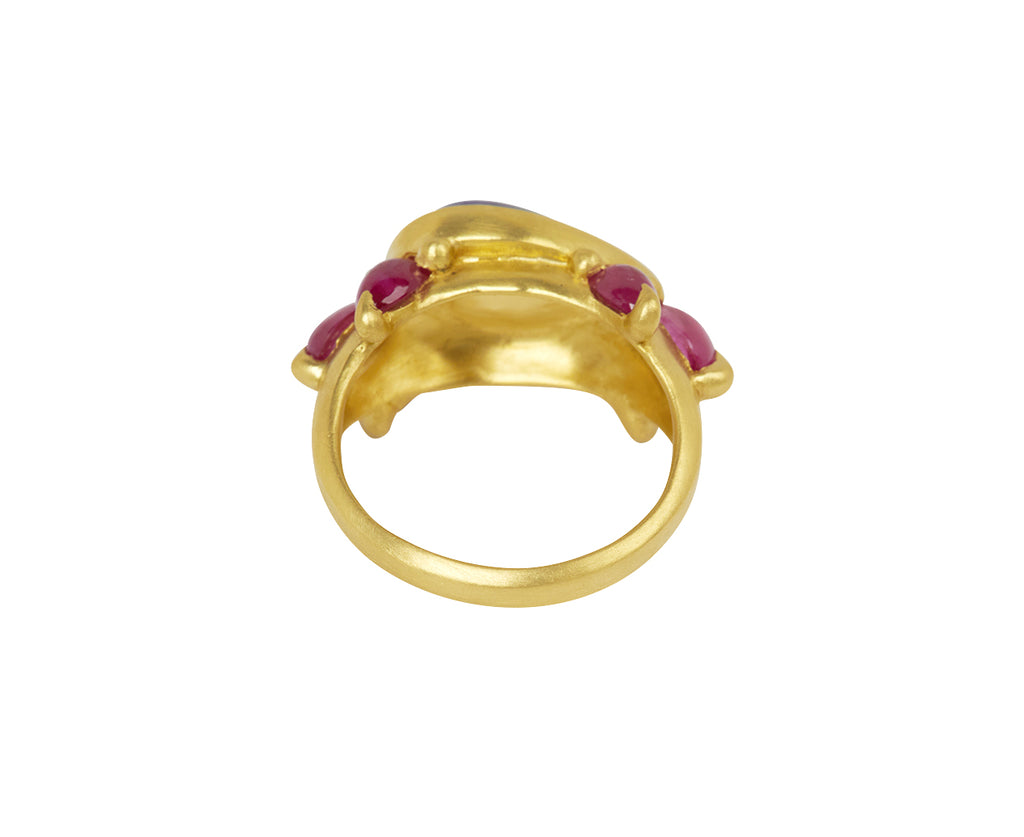Purple & Pink Cetonia Tourmaline Ring