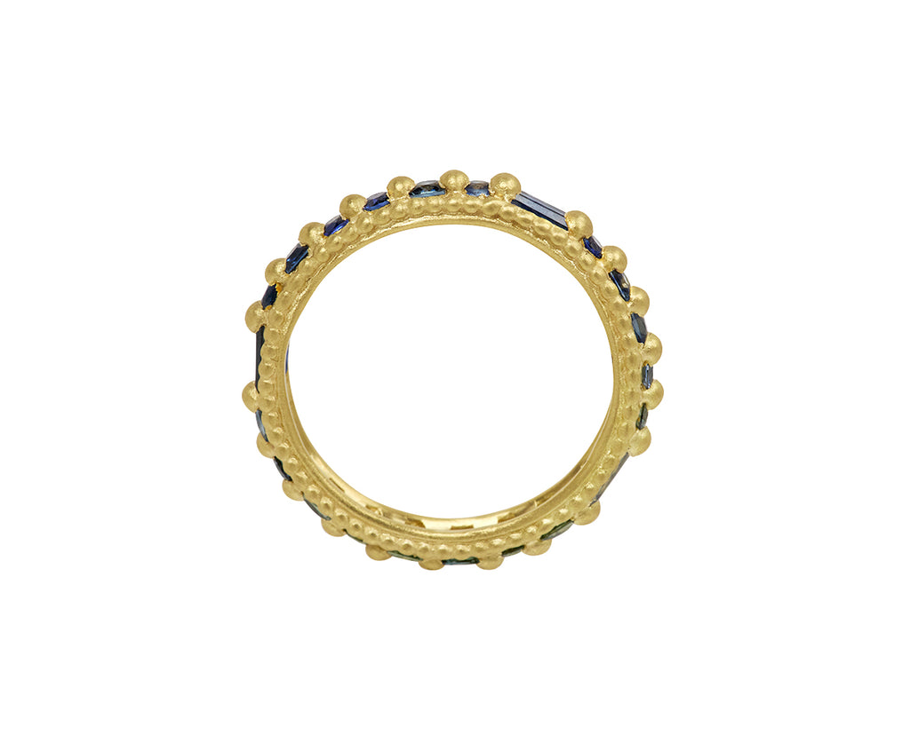 Blue and Green Mixed Cut Ramona Rapunzel Ring