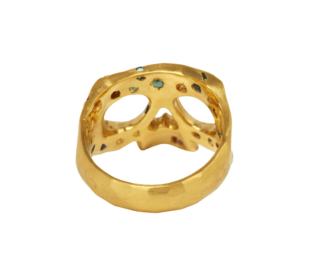 Cypress Confetti Extra Small Skull Pinky Ring - TWISTonline 