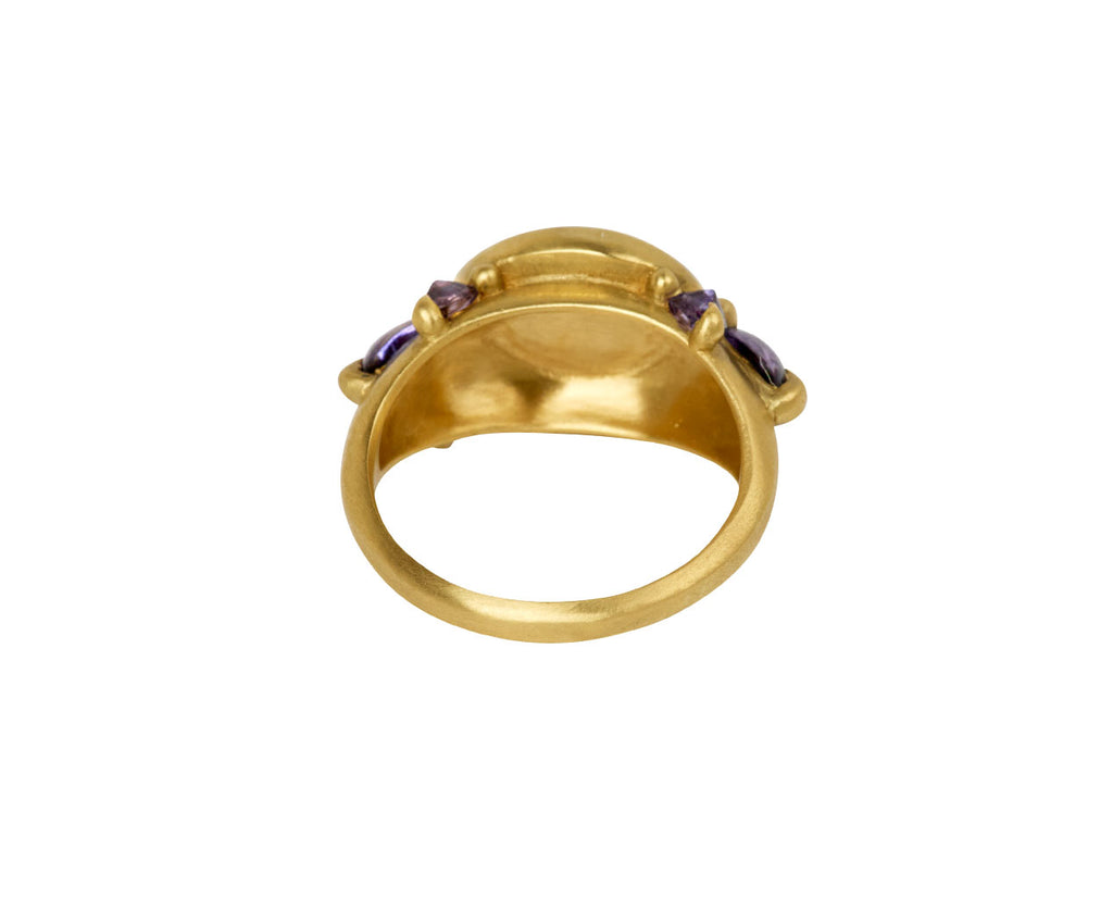 Yellow & Purple Cetonia Tourmaline Ring - TWISTonline 