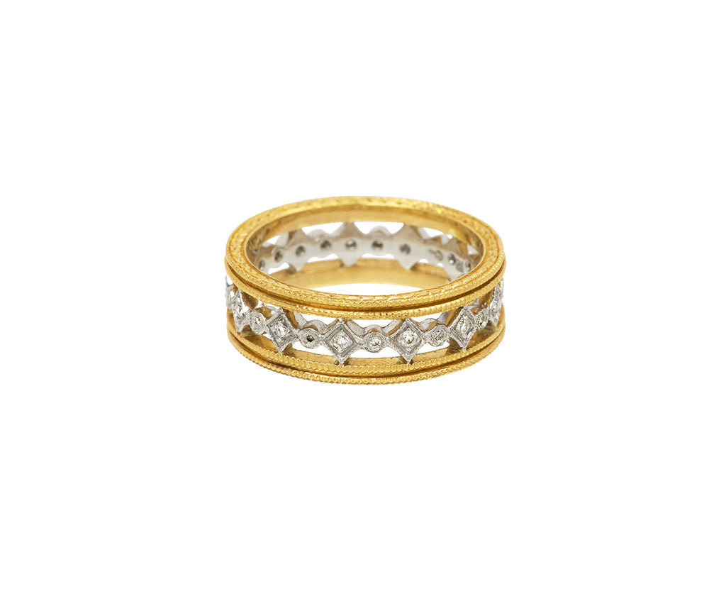 Double Milgrain Geometric Band